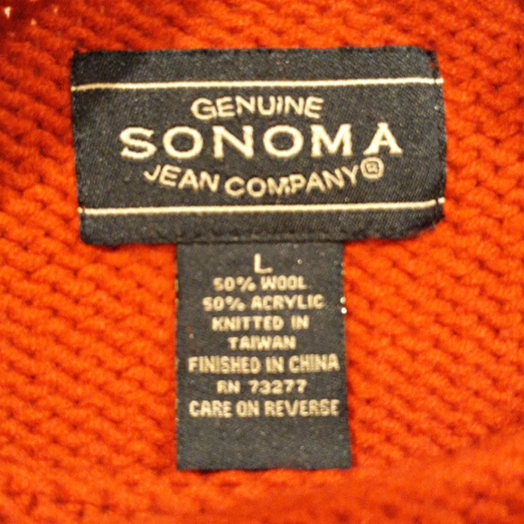 Red snowflake design sweater by Sonoma Size Large - Picture 11 of 12